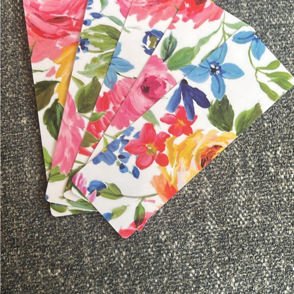Floral Print Bookmarks